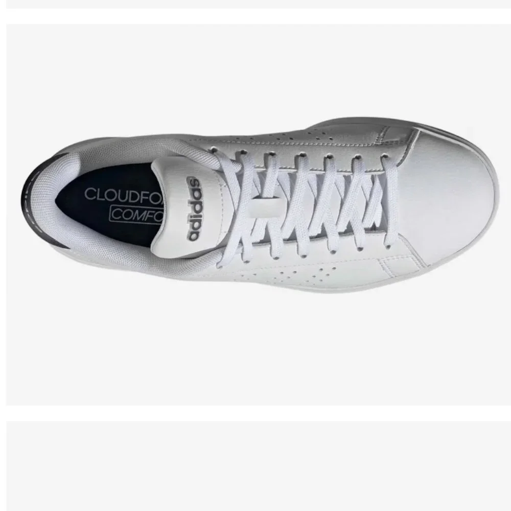 Adidas Women's Advantage 2.0 Athletic Low Top Shoes Cloud White Size 8 Classic - Picture 2 of 10
